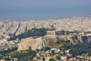 Photo of the Acropolis and Athens