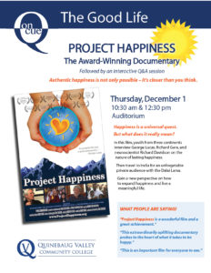Flyer for Project Happiness