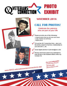 Veterans Connection Photo Exhibit Flyer