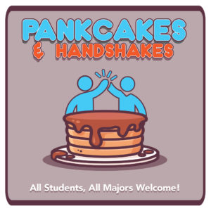 pancakes and handshakes alumni event