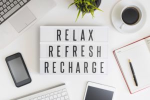 relax, refresh, recharge