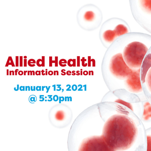 Allied Health Information Session, Healthcare Information Session
