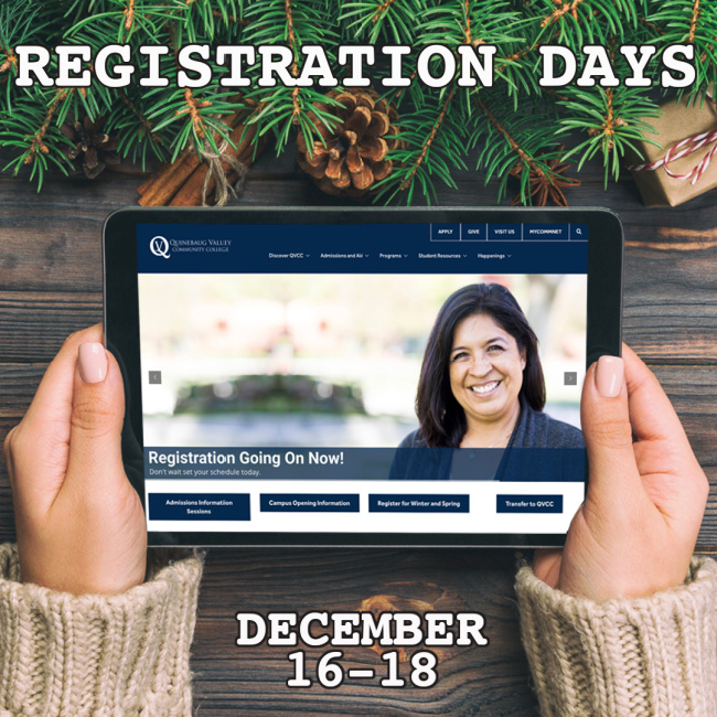 Registration Day, December 16-18