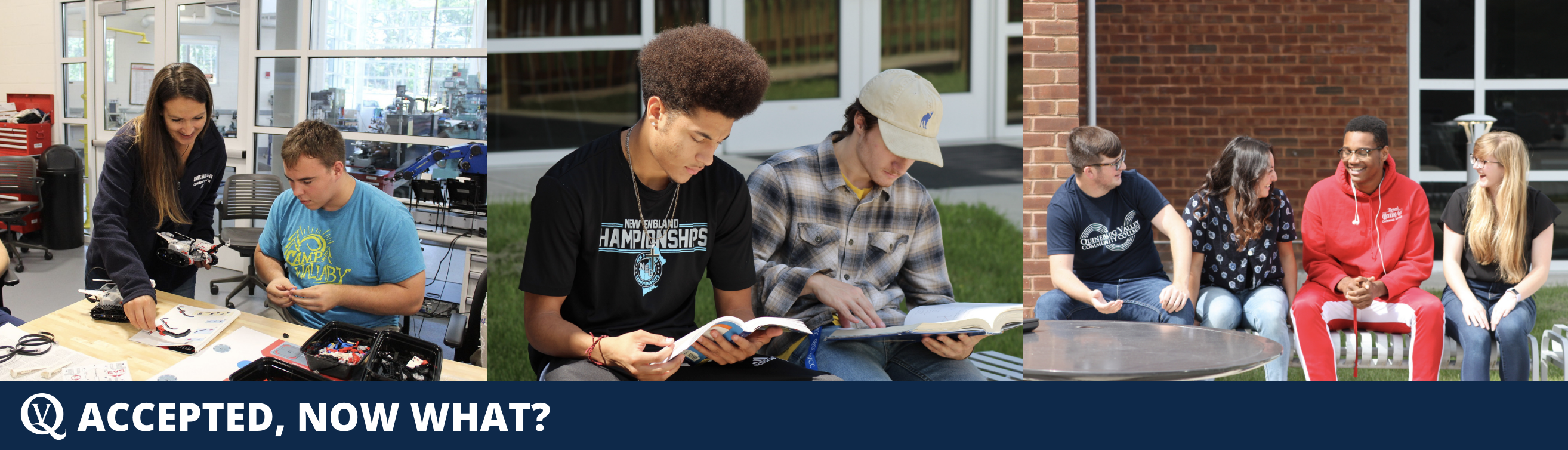 collage of QVCC students, accepted students, now what?
