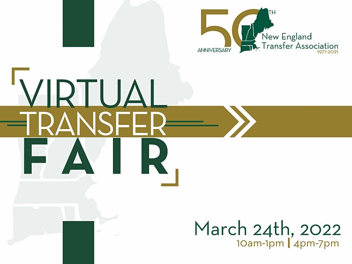 Flyer for NETA's Spring 2022 Virtual Transfer Fair