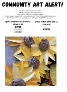 Flyer for the Sunflowers for Ukraine community event